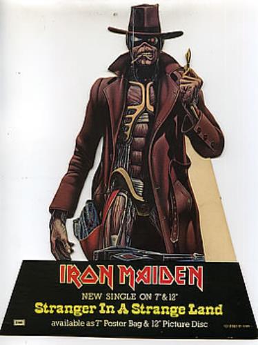 Iron Maiden Stranger In A Strange Land UK Promo display (13179)